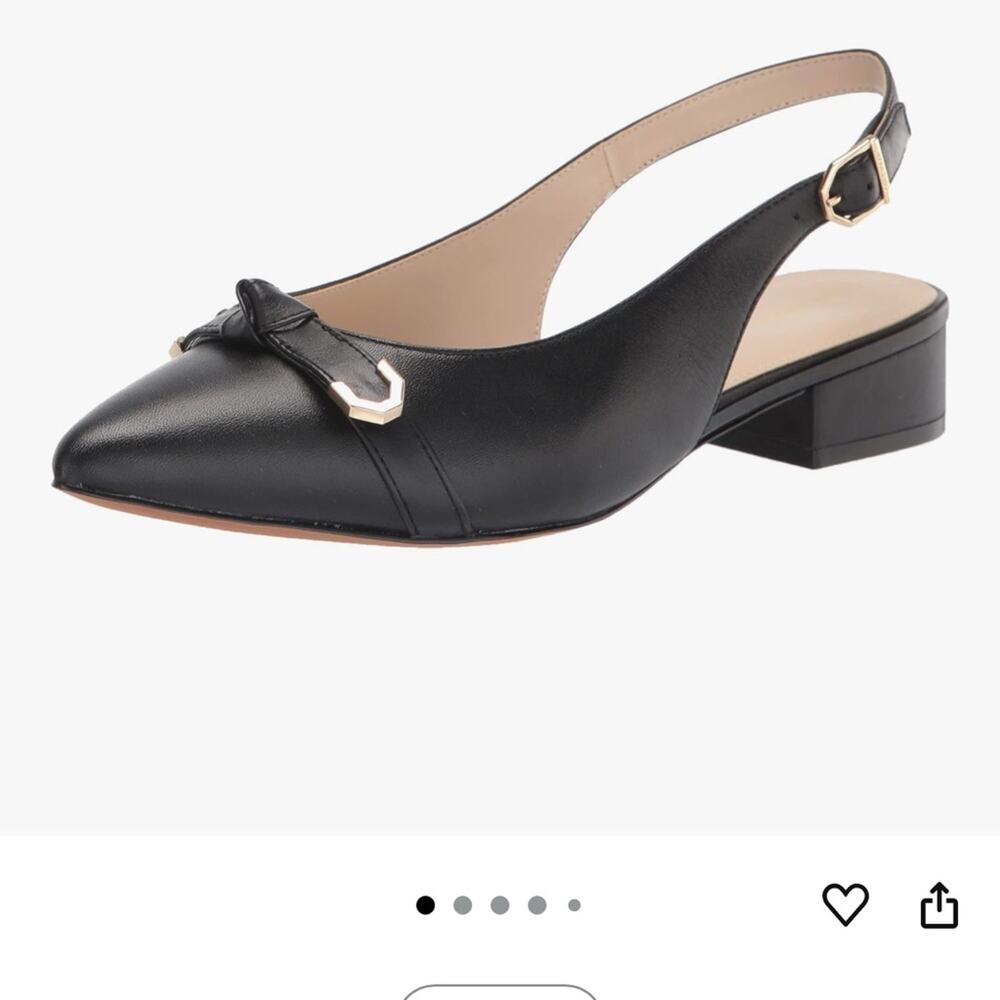 Cole Haan - Women’s Black Leather - Menlo Slingback Pump Ballet Flats - Size 7